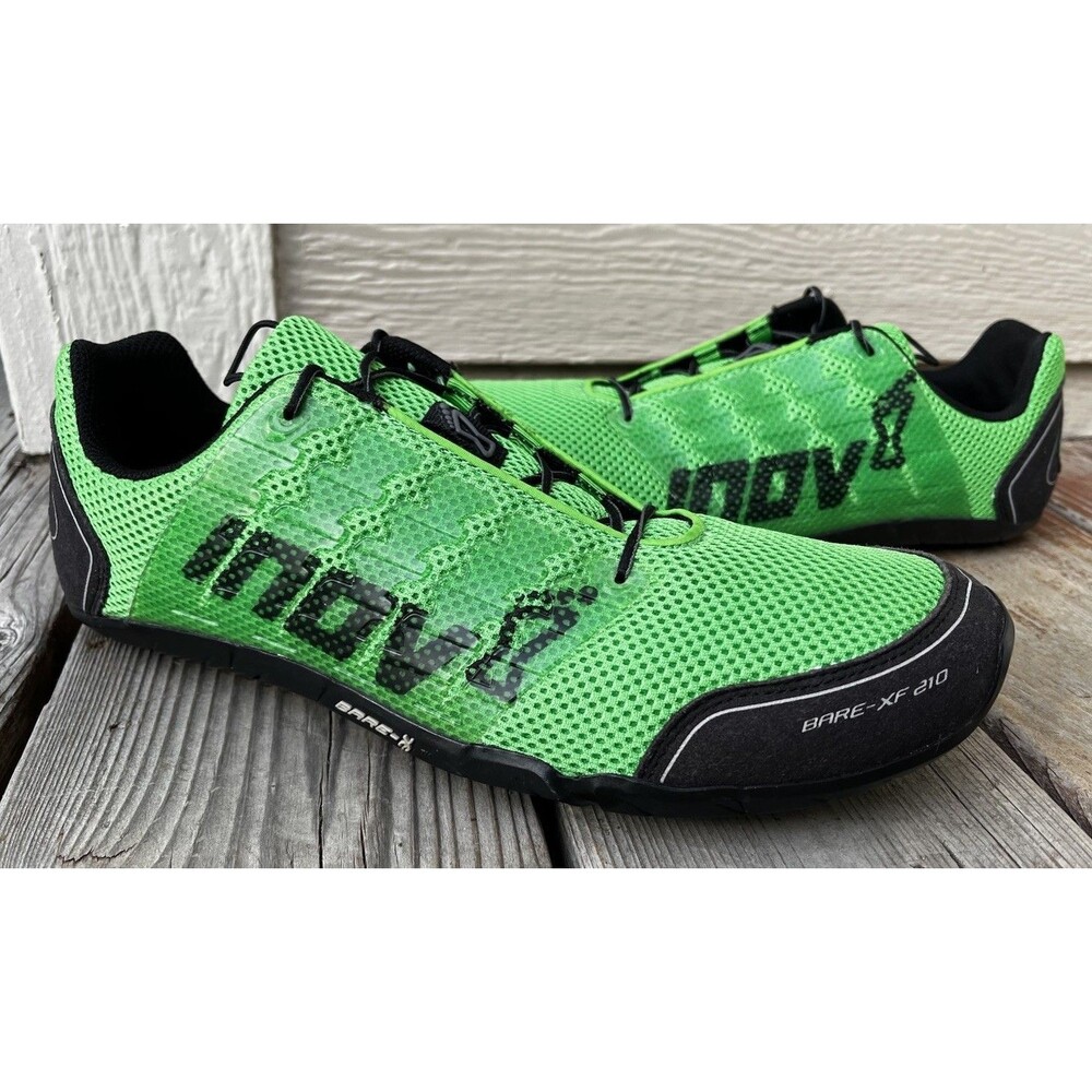 Inov-8 Bare-XF 210 Men's 10.5 Minimalist Barefoot Shoes Cross Training - Green